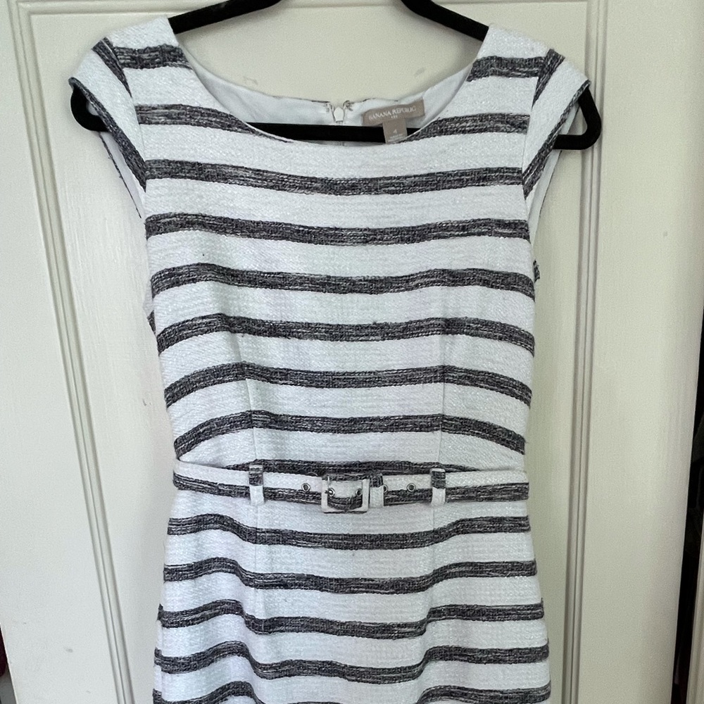 Banana Republic striped business casual dress